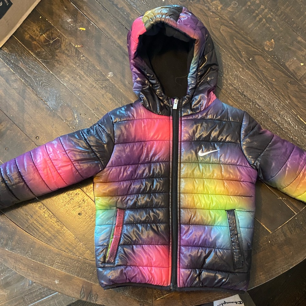 Nike Black Lined Jacket with Pink Label